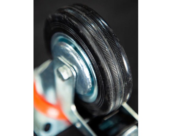 Колесо поворотное резина SCb 42 100 мм с тормозом (N)