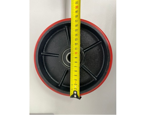 Колесо с подшипником полиуретан 180х50 мм для тележек гидравлических